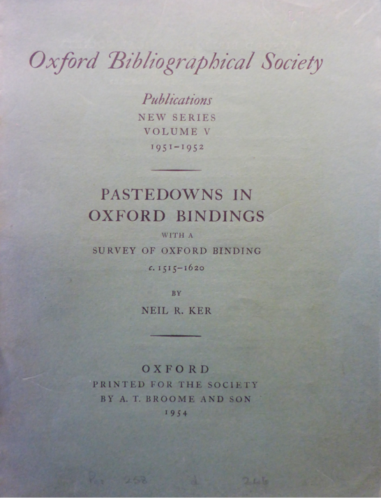 Ker Pastedowns Title Page